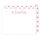 Pink Watercolor Heart Flat Note Cards Image 3 of 3